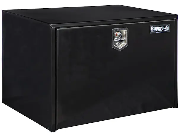 24X24X36 INCH BLACK STEEL UNDERBODY TRUCK BOX