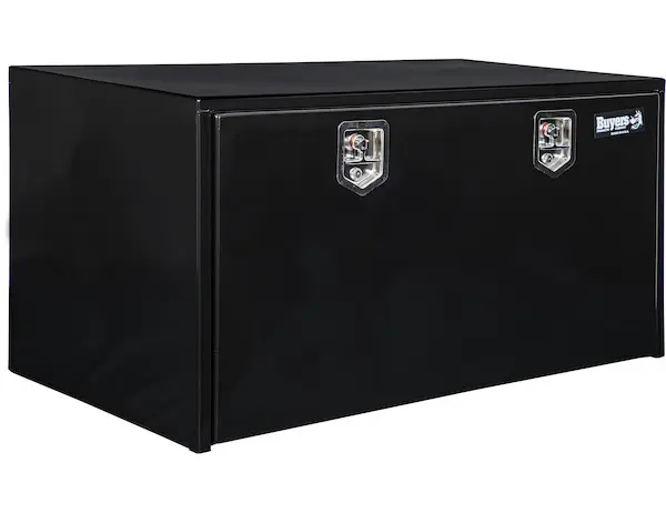 24X24X48 INCH BLACK STEEL UNDERBODY TRUCK BOX