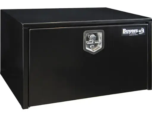 [1702303] 18X18X30 INCH BLACK STEEL UNDERBODY TRUCK BOX