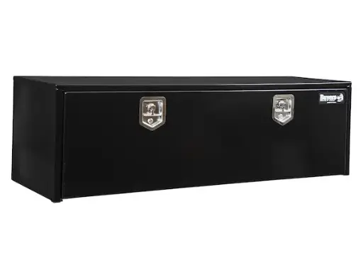 [1702315] 18X18X60 INCH BLACK STEEL UNDERBODY TRUCK BOX