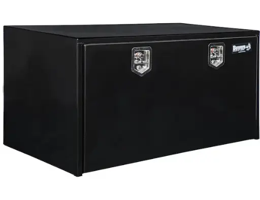 [1704310] 24X24X48 INCH BLACK STEEL UNDERBODY TRUCK BOX